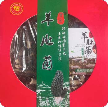陕西赤丰农业礼品盒装厚珍羊肚菌100G